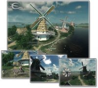 Dutch Windmills 3D Screensaver v1.0 build 3