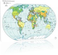 Политическая карта мира большого формата от National Geographic