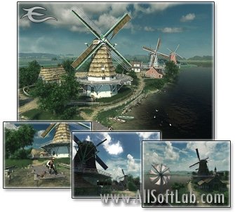 Dutch Windmills 3D Screensaver v1.0 build 3