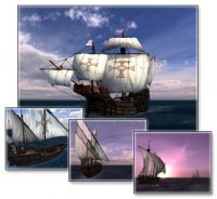 Voyage of Columbus 3D Screensaver v1.0 build 3