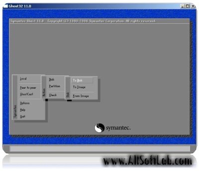 Portable Symantec Norton Ghost 11.0.0.1502 и ничего лишнего
