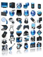 Blue Firefly Icon Pack  [94 шт] | ICO,PNG