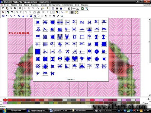 Patten Maker Proffesional 4.04 (программа для перевода рисунка в схему вышивки крестиком)