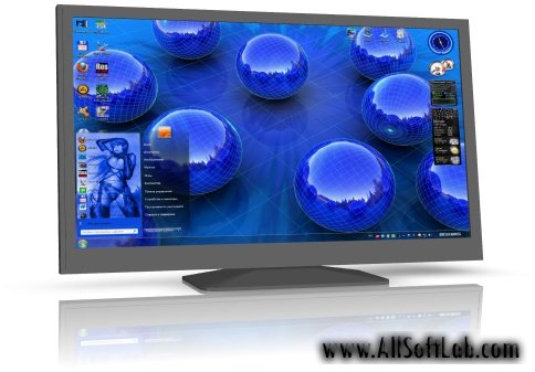 Тема "Blue Spheres" + синие иконки для Windows 7