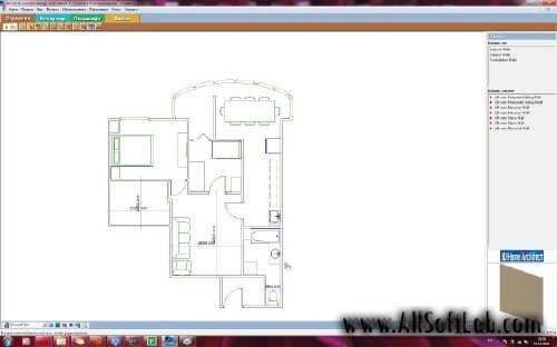 3D Home Architect Design v8 + руссификатор. Планировка квартир и помещений