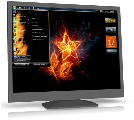 Тема Flaming Seven для Windows 7 + картинки на тему огня