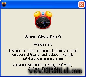 Alarm Clock Pro 9.2.8 x86 (будильник на компьютер) + key (ключ) [2010, ENG]