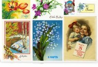 Советские открытки к 8 Марта [700x496 - 1716x1218] [284 шт] (2012) JPG